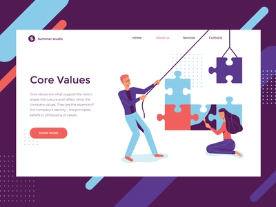 Core values illustration